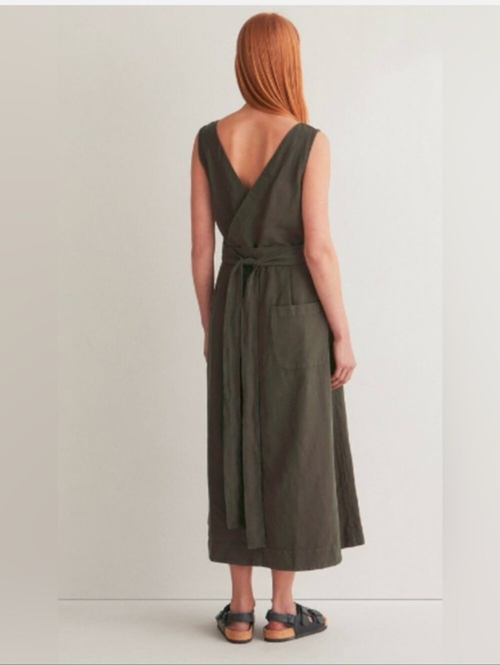 TOAST | Garment Dyed Linen Wrap Dress